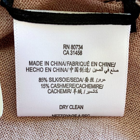 BCBGMAXAZRIA Ksana Silk-Cashmere Sleeveless Wrap Vest in Mauve Rose - Picture 7 of 8